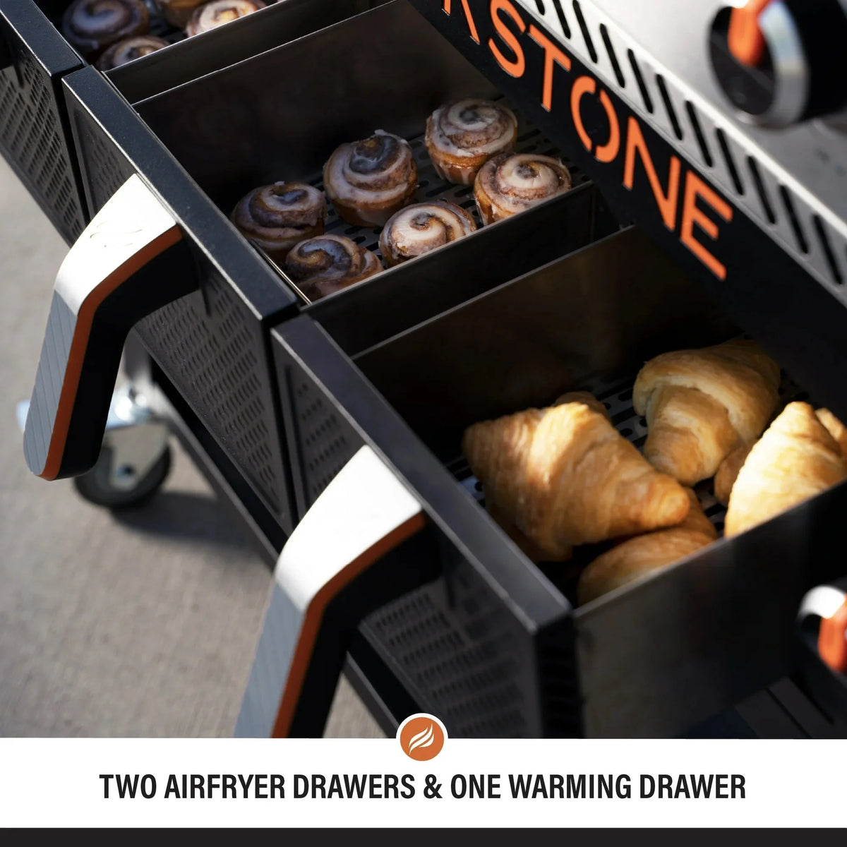 Blackstone 4-Burner 36" Propane Outdoor Griddle with Air Fryer and Hood