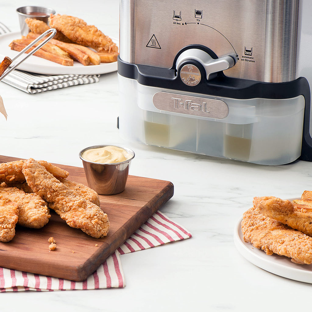 T-FAL 3.5L Stainless Steel Deep Fryer with Oil Filtration