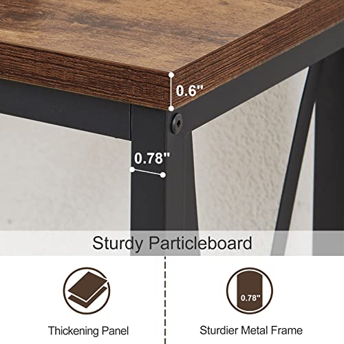SUPERJARE 70 Inch Console Table with 2 Outlet and 2 USB Ports