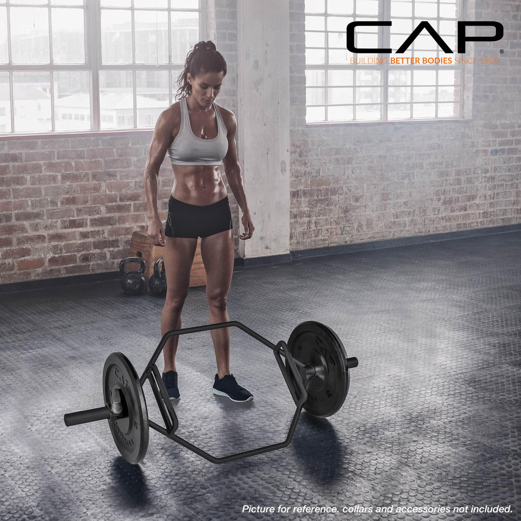 CAP BARBELL Olympic Trap Bar with Multiple Grip Options
