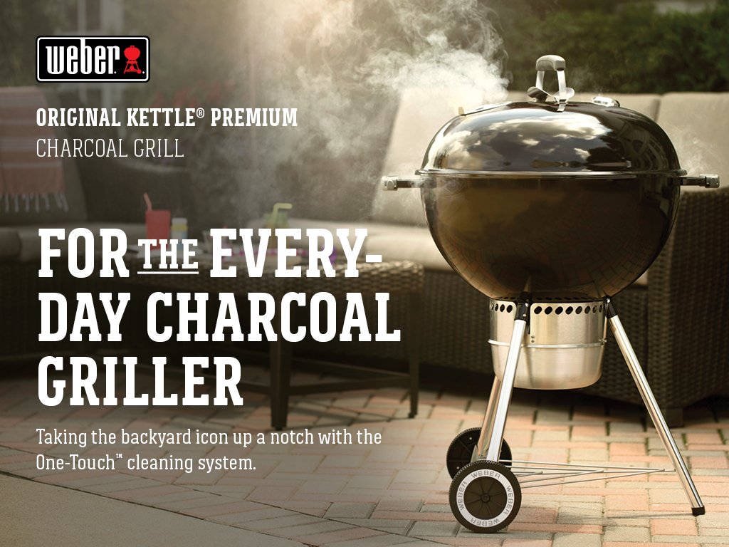 WEBER Original Kettle 22-Inch Charcoal Grill - Black
