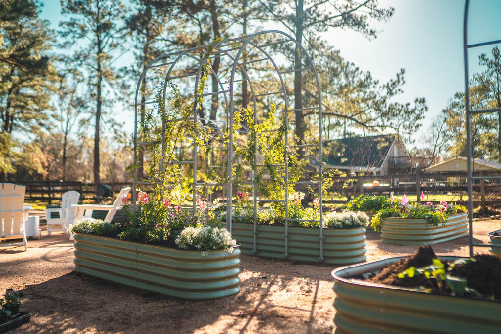 VEGO GARDEN Raised Garden Bed Kit - 17" Tall Metal Planter Box