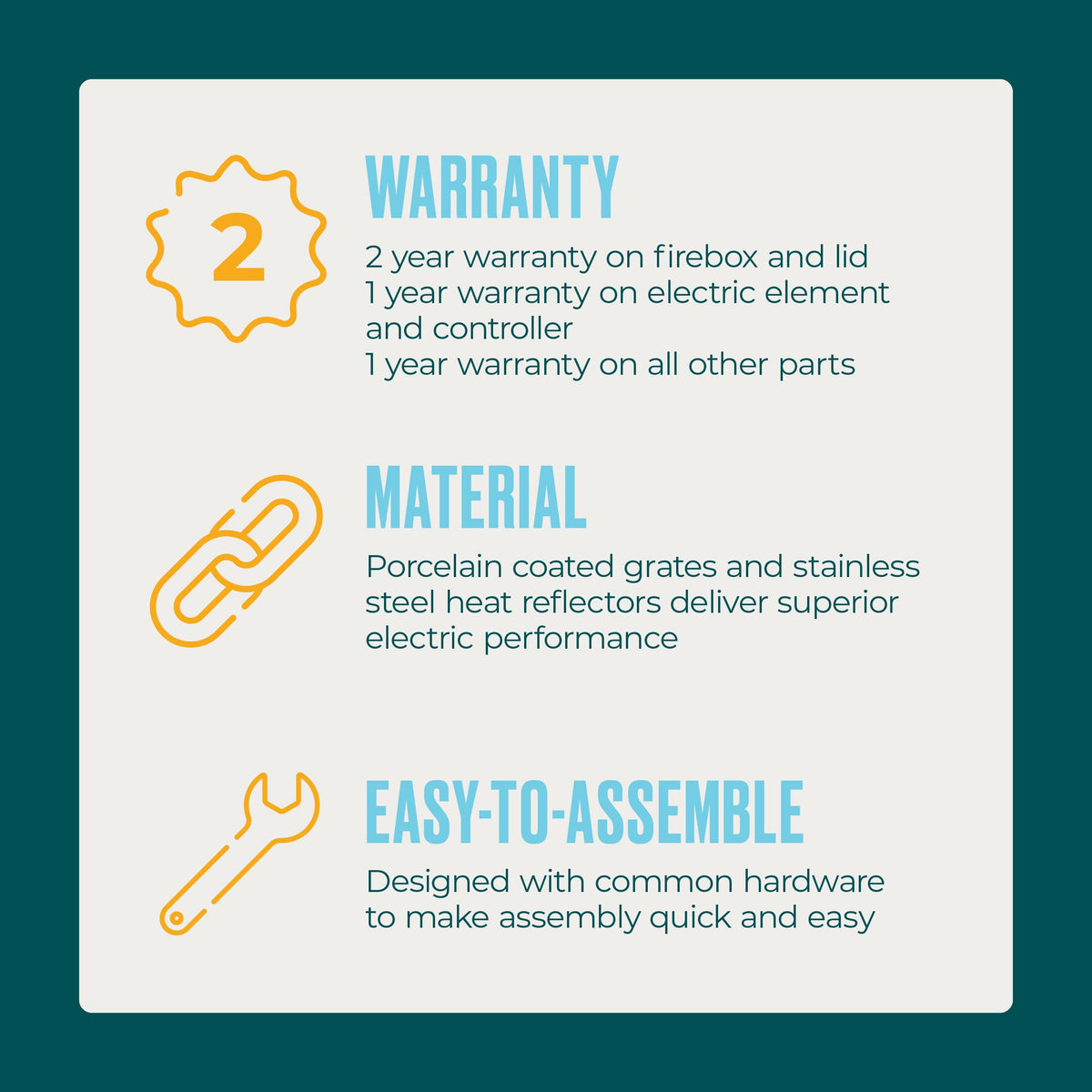 CHARBROIL 3-in-1 Dual Fuel Outdoor Bistro Electric Grill