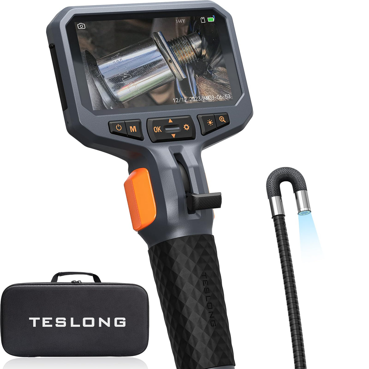 TESLONG Two-Way Articulating Borescope - 5FT Endoscope Camera