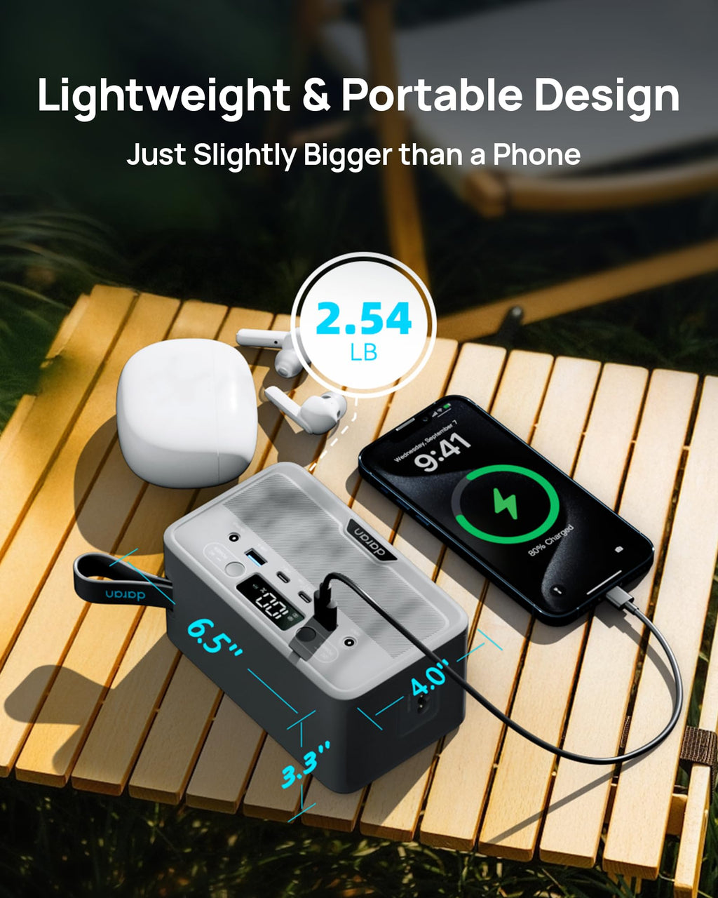 DARAN Portable Power Station 28,000mAh with AC Outlets