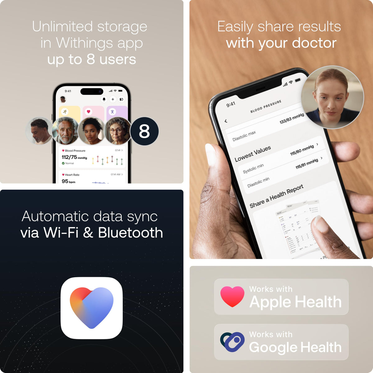WITHINGS BPM Vision Smart Arm Blood Pressure Monitor