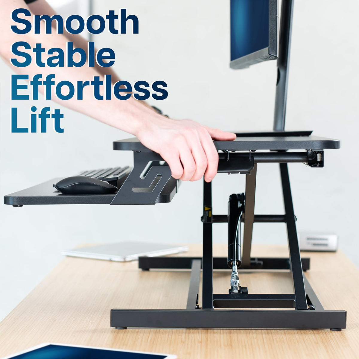 VIVO Height Adjustable Stand Up Desk Converter 32"