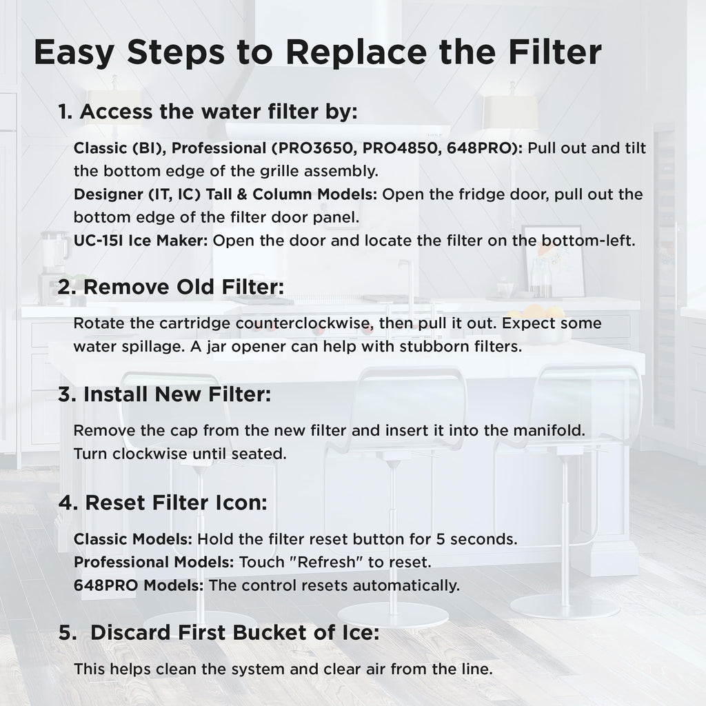 SUB-ZERO Refrigerator Water & Air Filter Combo Pack 4204490