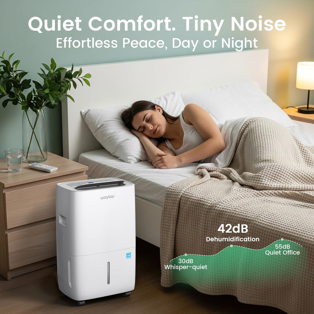 WAYKAR 80 Pints Energy Star Dehumidifier for Large Rooms