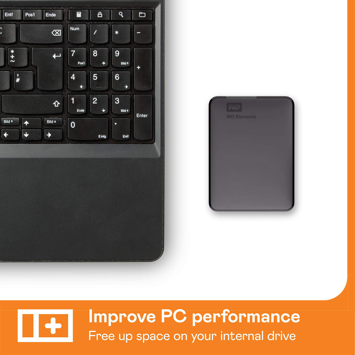 WD 2TB Elements Portable External Hard Drive USB 3.0