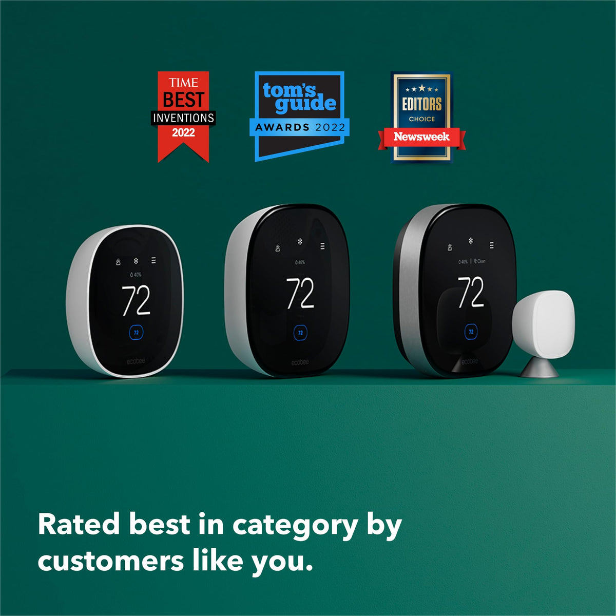 ECOBEE Smart Thermostat with Sensor & Air Quality Monitor