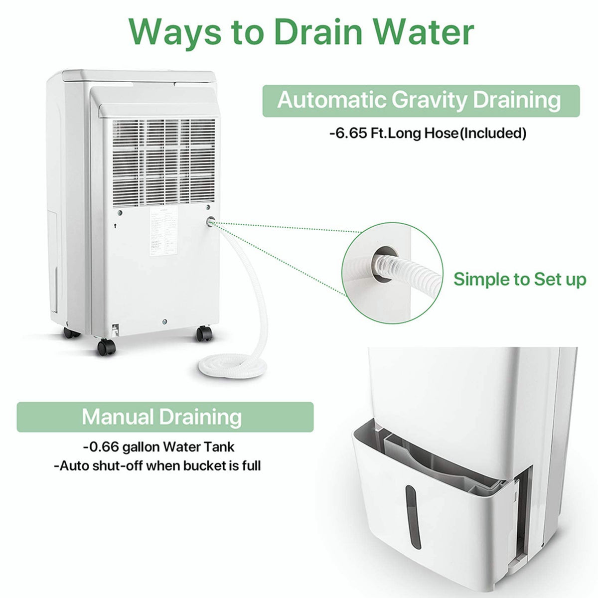 WAYKAR 34 Pints Energy Star Dehumidifier for 2,000 Sq. Ft.