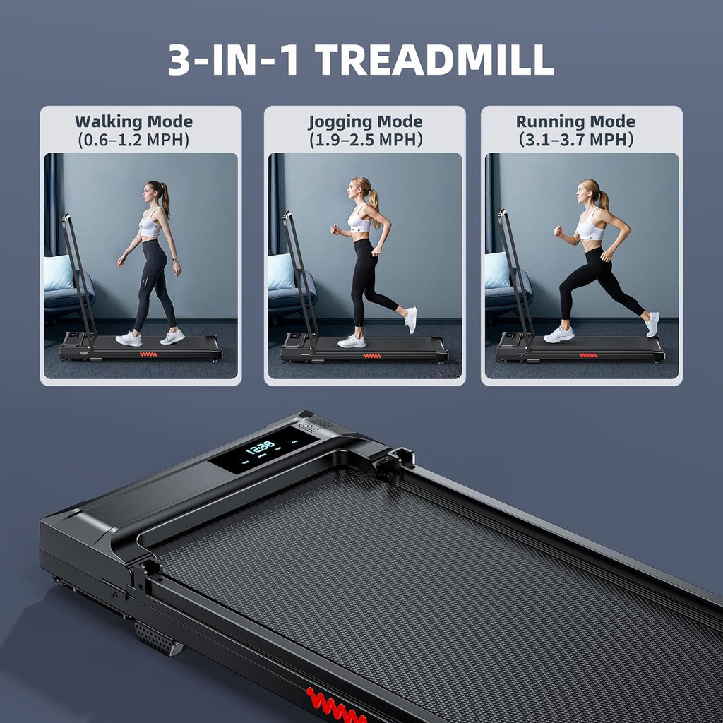 ULFARIO Walking Pad Treadmill - Compact Folding Electric Walk