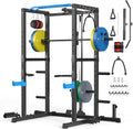 Sportsroyals Power Cage,1600lbs Multi-Function Power Rack with Adjustable Cable Crossover System and More Training Attachment, Weight Cage for Home Gym