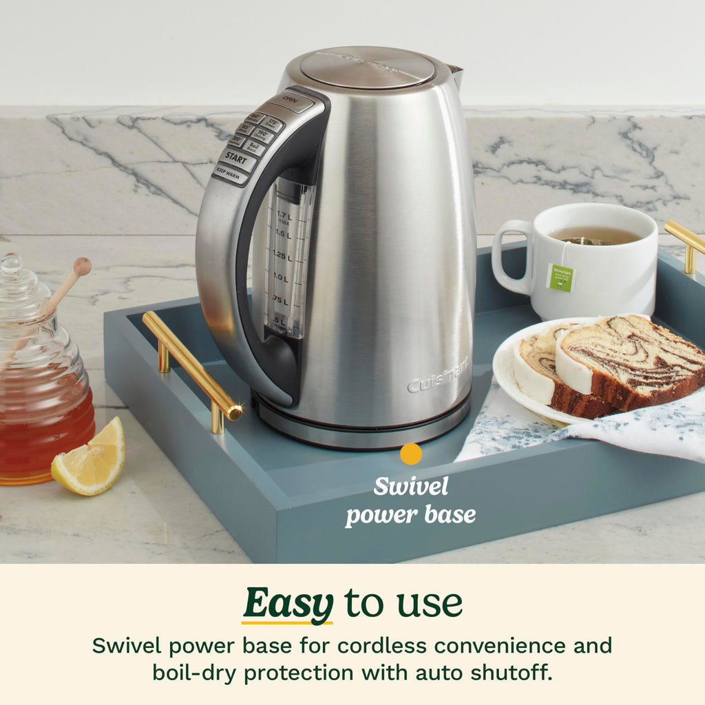 CUISINART PerfecTemp 1.7L Cordless Electric Kettle, 1500W