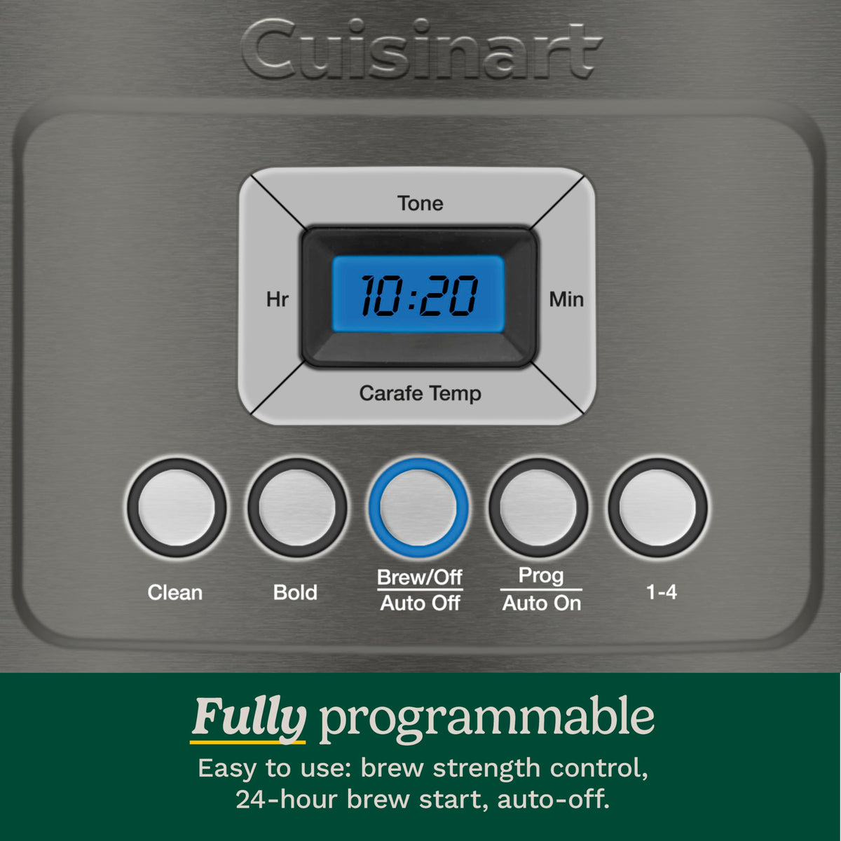 CUISINART 14-Cup Programmable Coffee Maker with Brew Strength