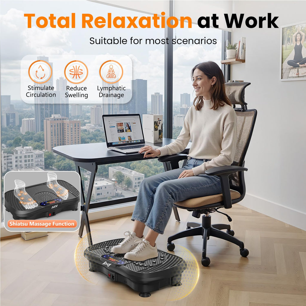 AXV Vibration Plate Fitness Exercise Machine for Weight Loss