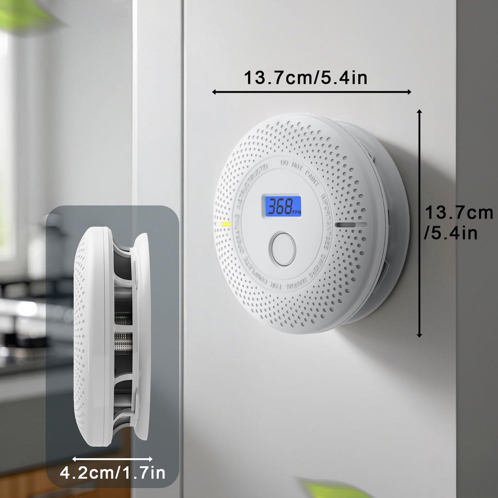 UINGARM Smoke and Carbon Monoxide Detector, 4 Pack
