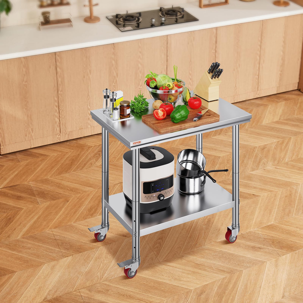 VEVOR Mophorn Stainless Steel Work Table 36x24 Inch
