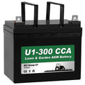 WEIZE Lawn Garden AGM Battery 12V 300CCA BCI Group U1