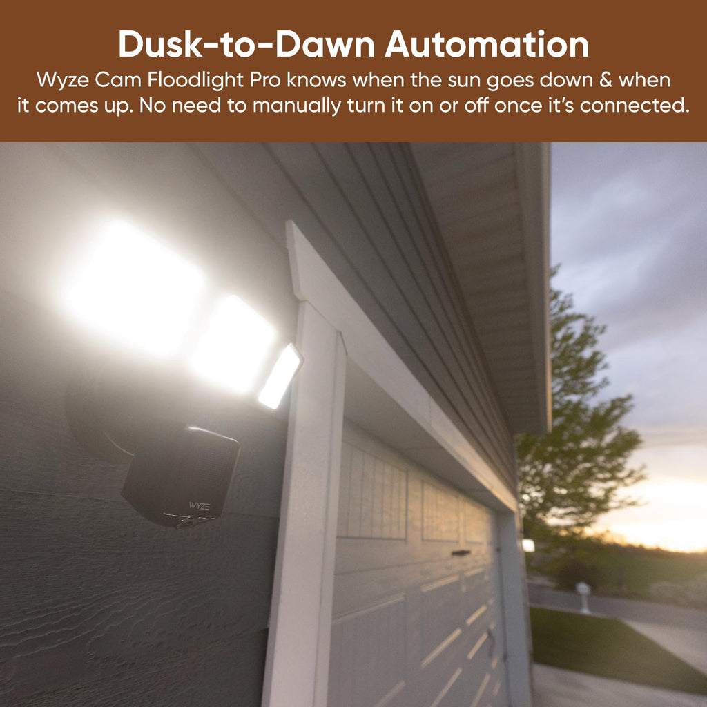 WYZE Floodlight Camera Pro - 2.5K HD Outdoor Security