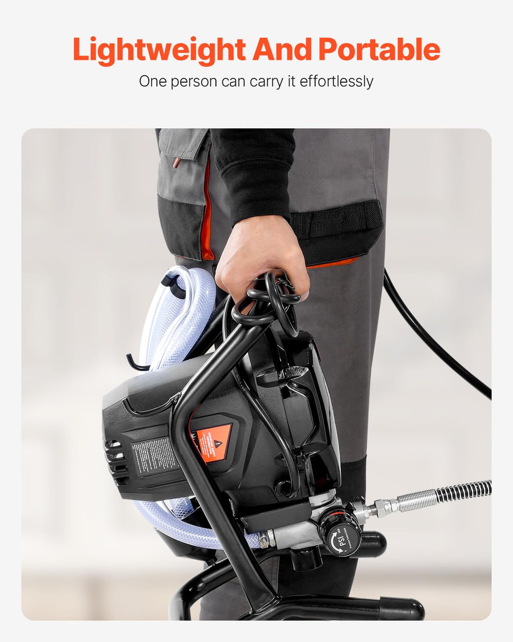 VEVOR 750W Electric Airless Paint Sprayer - 3000PSI