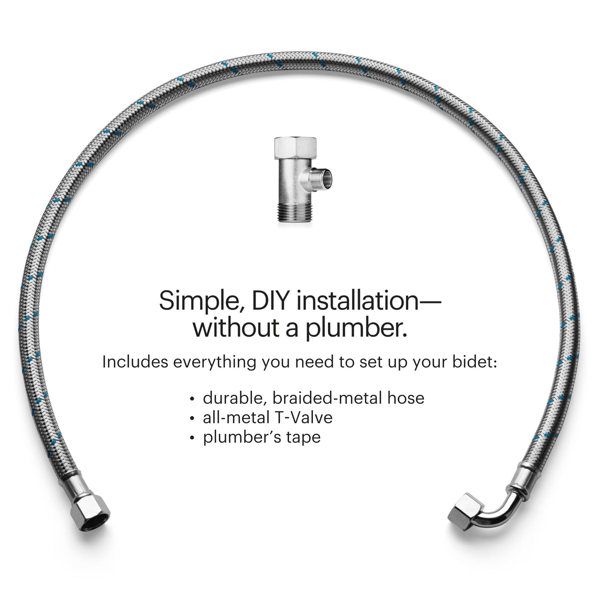 BRONDELL Bidet Toilet Seat Non-Electric for Elongated Toilets