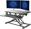 VIVO 32-inch Height Adjustable Desk Converter - Black
