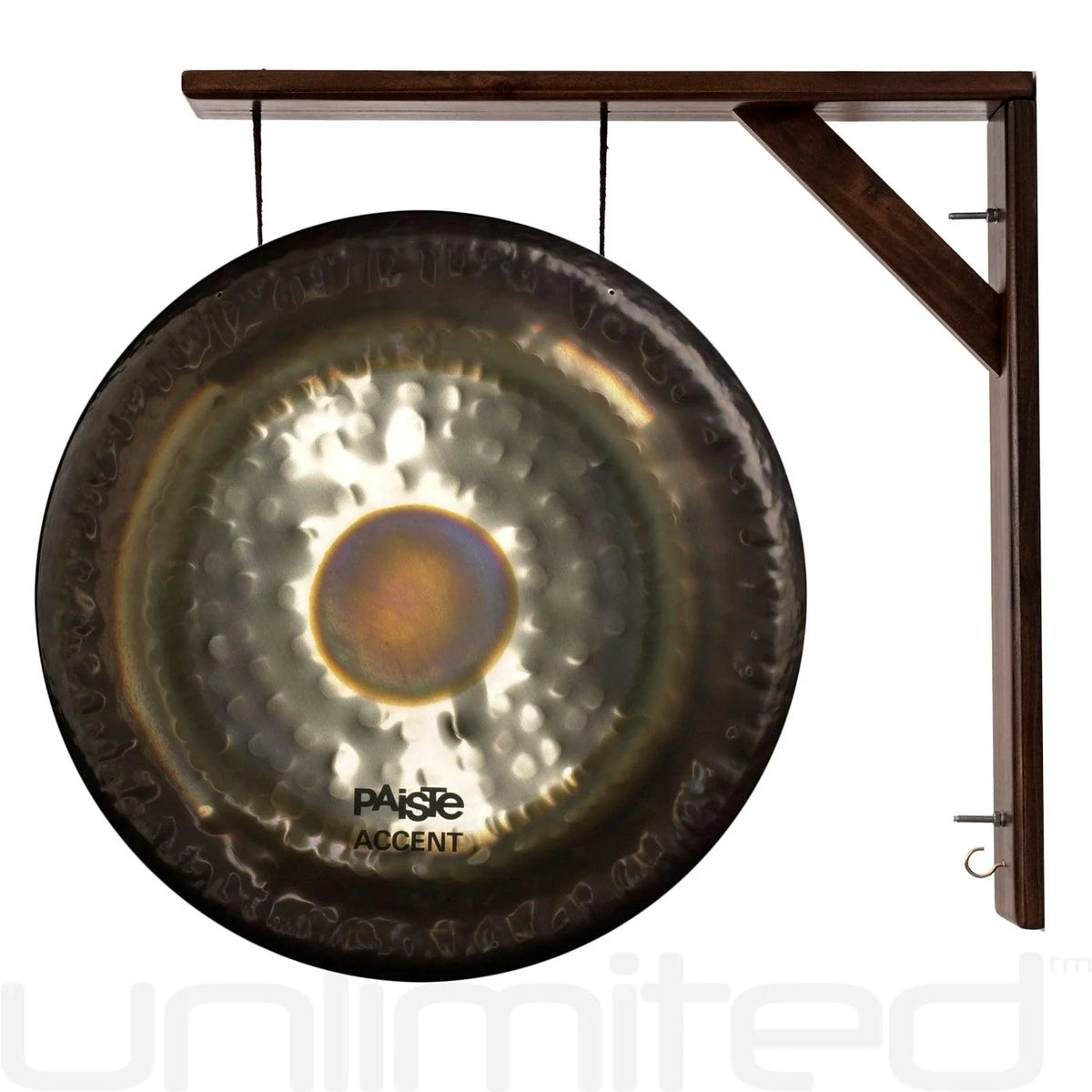22′′ Paiste Accent Gong on the Great Wall Gong Hangers