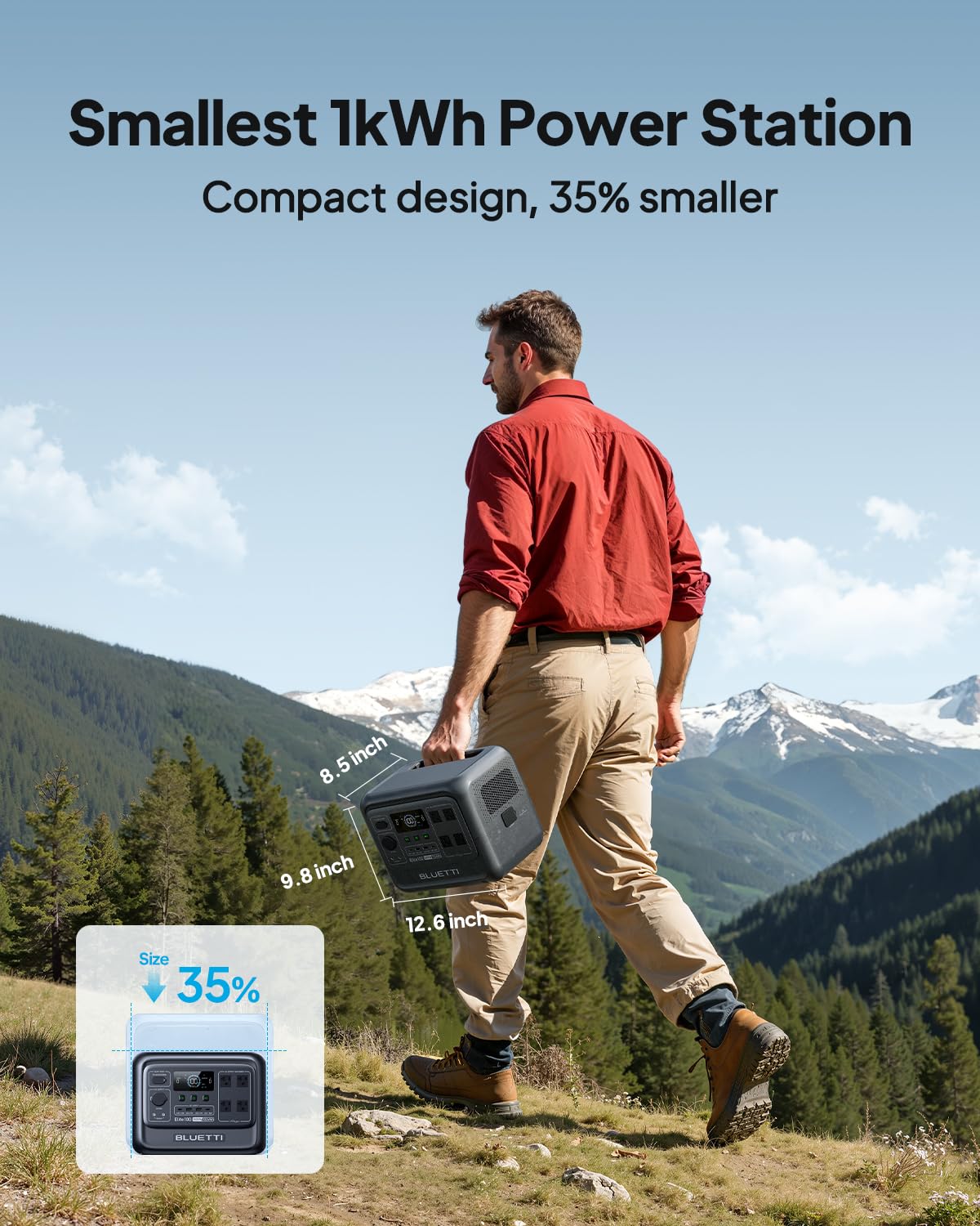 BLUETTI Elite 100 V2 Portable Power Station - 1024Wh Backup