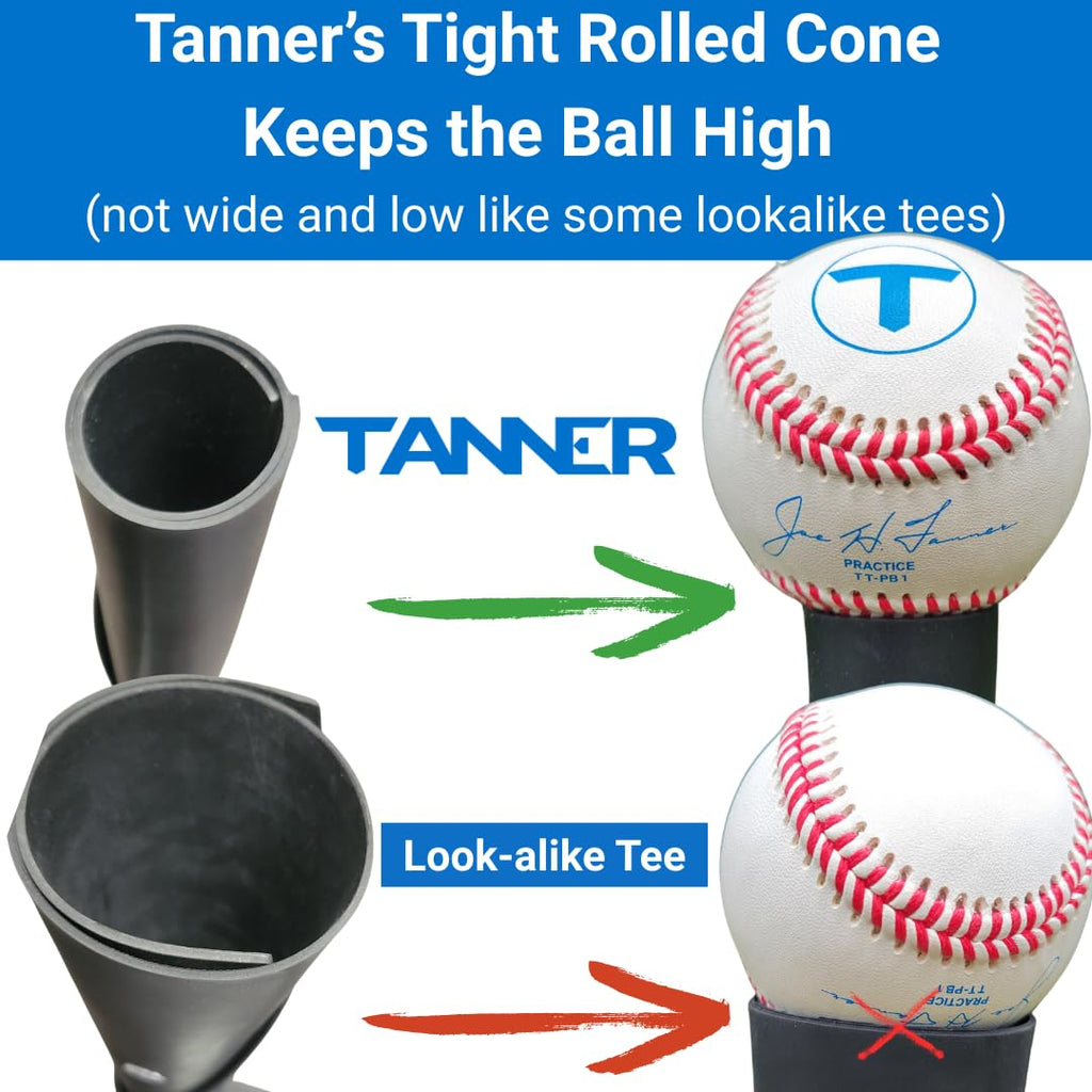 TANNER Tanner Tee Adjustable Batting Tee for Baseball & Softball