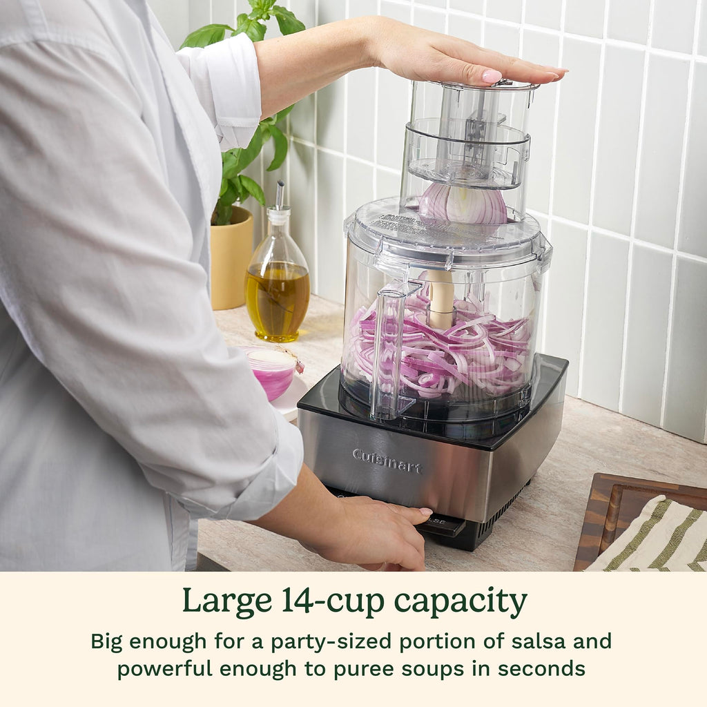CUISINART 14-Cup Stainless Steel Food Processor for Cooking