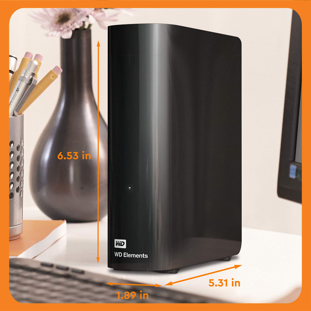 WD Western Digital 8TB Elements External Hard Drive