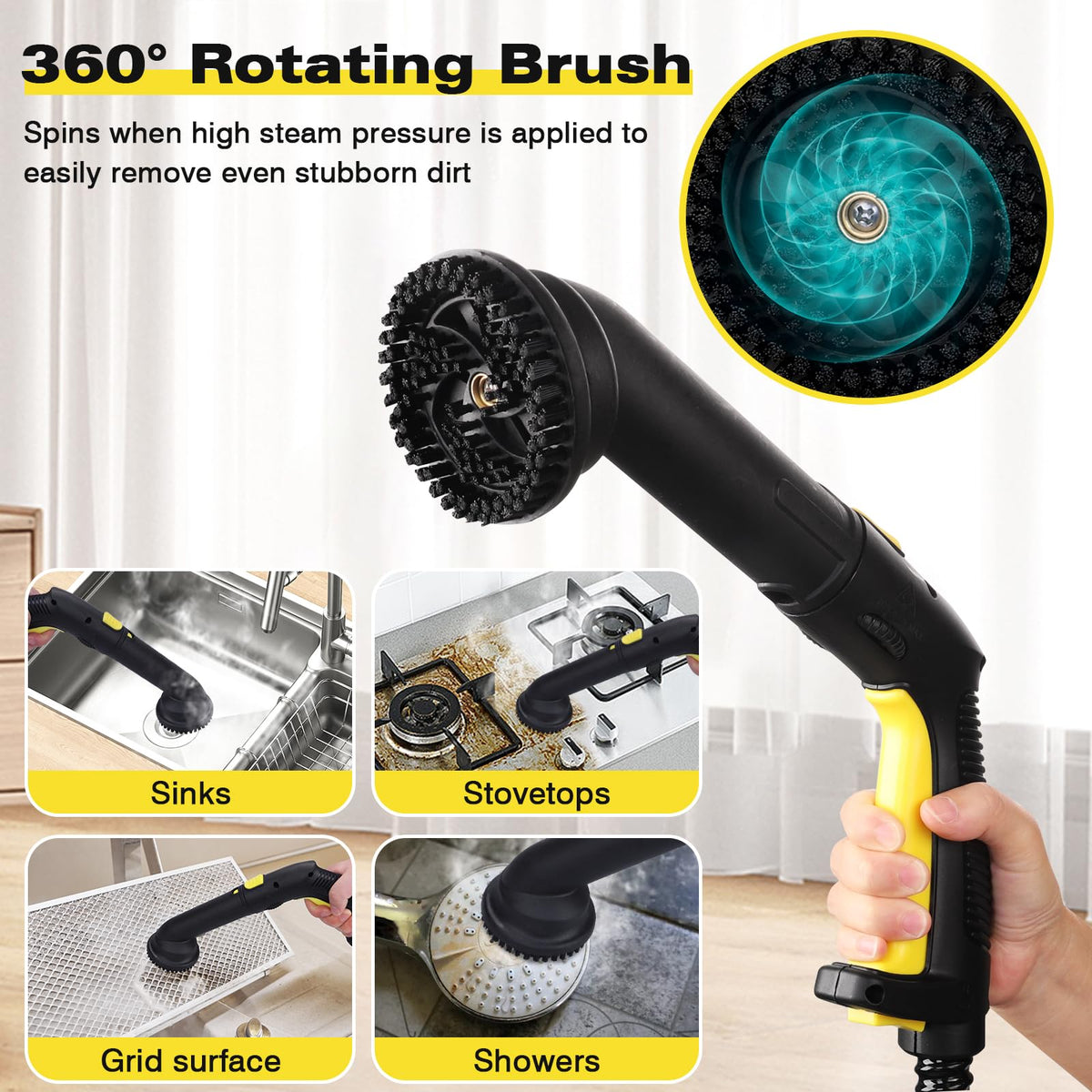 TVD Steam Cleaner with 26 Accessories for Home Use
