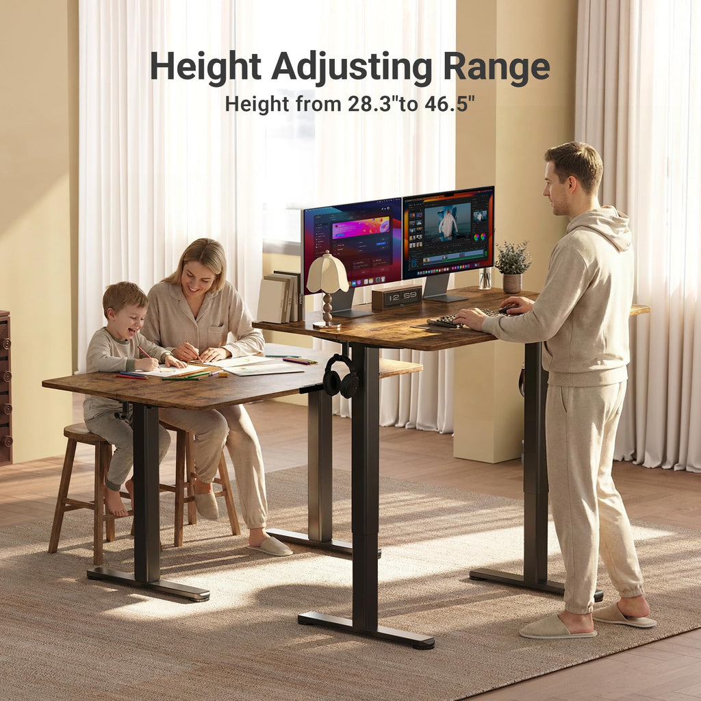 CLAIKS Electric Standing Desk - Adjustable Height 24x48"