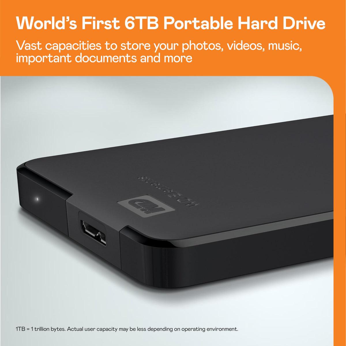 WESTERN DIGITAL WD 5TB Elements Portable External Hard Drive