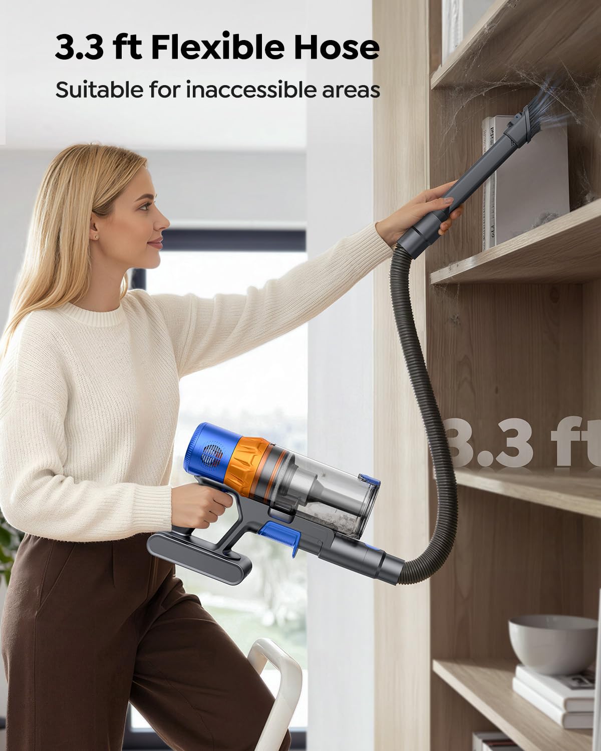 SUNSARE Cordless Vacuum Cleaner X13 with 70Mins Runtime