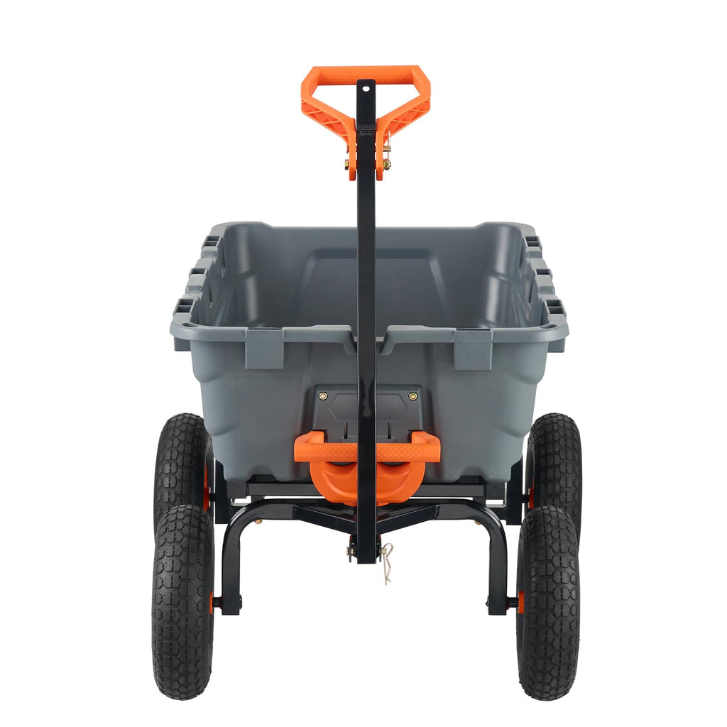 VEVOR 1200lbs Garden Dump Cart with 2-in-1 Handle
